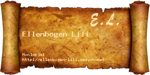 Ellenbogen Lili névjegykártya